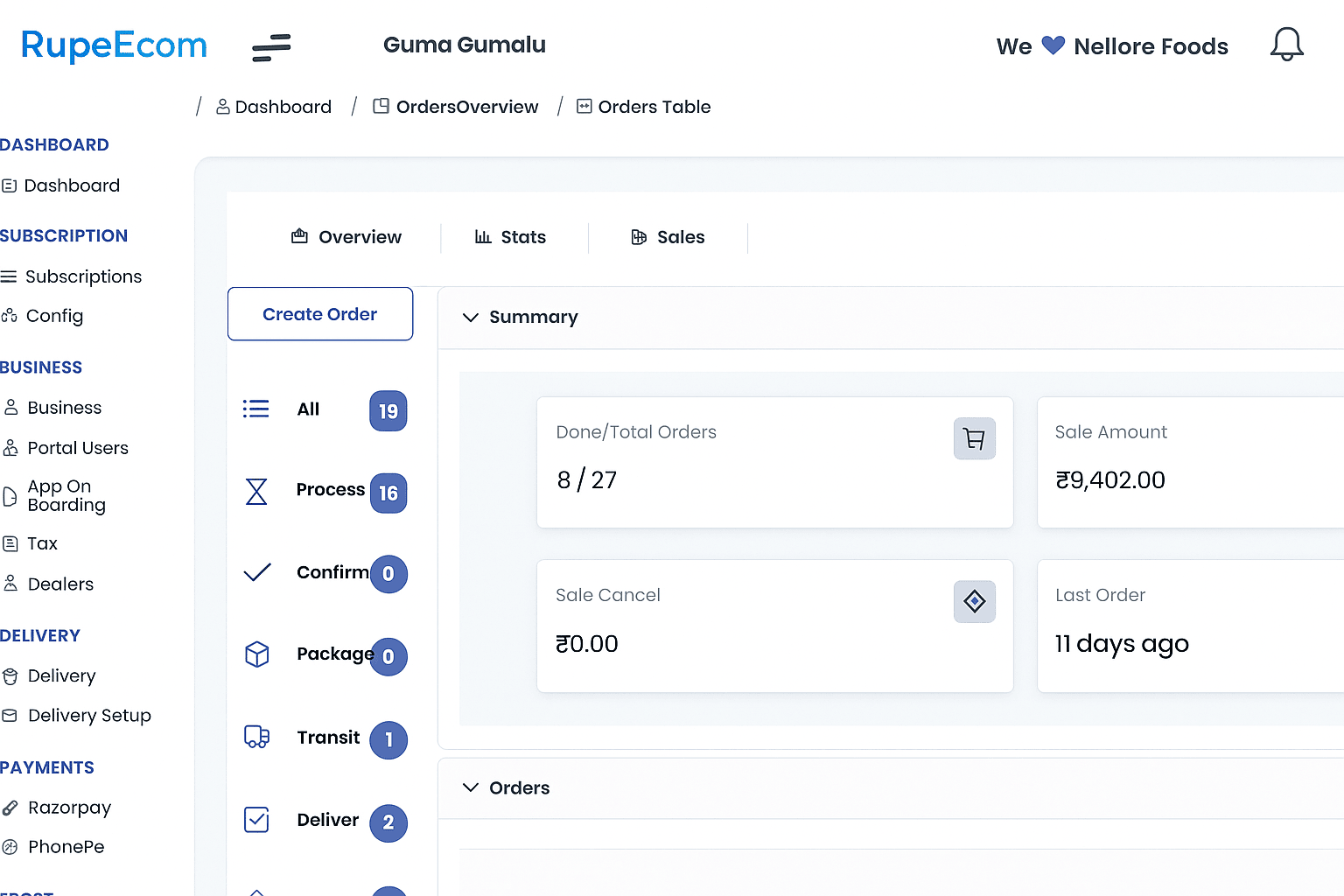 Admin Portal screenshot 1